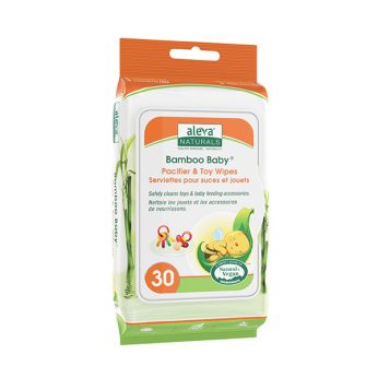 Bamboo baby toy and pacifier cleaning wipes