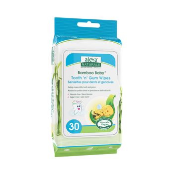 Bamboo baby teeth and gum cleaning wipes