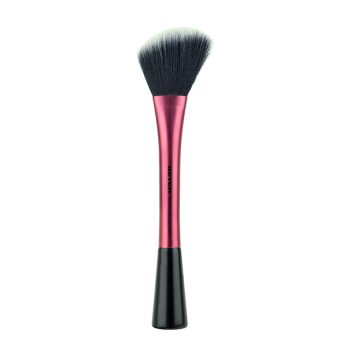 Angled blusher brush, synthetic hair