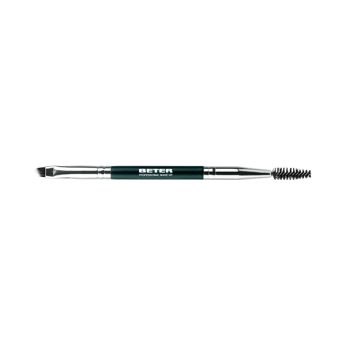 Double brush for eyebrows and eyelash, synthetic hair