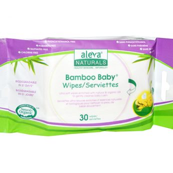 Bamboo baby wipes, travel size