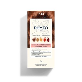 PHYTO HAIR COLOR 7.43 COPPER GOLDEN BLONDE