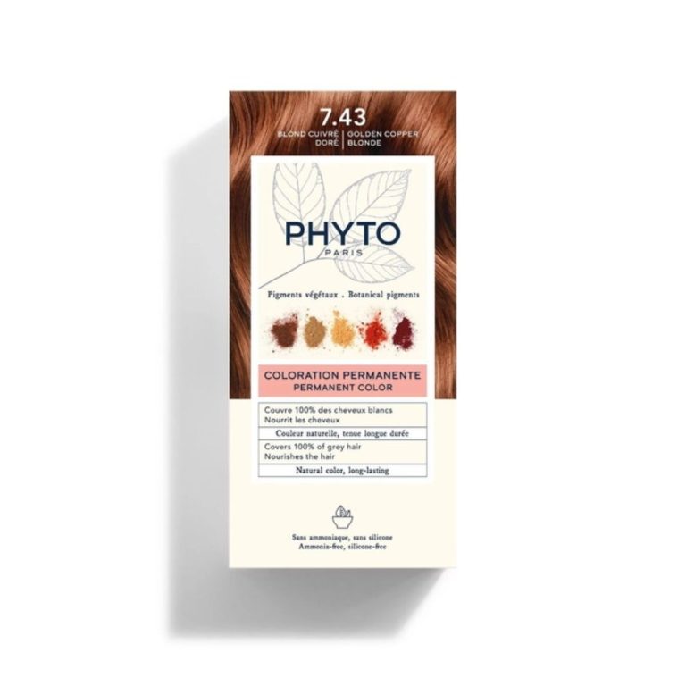 PHYTO HAIR COLOR 7.43 COPPER GOLDEN BLONDE