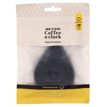 BETER KONJAC FACIAL CLEANSIN SPONGE COFFEE OCLOCK