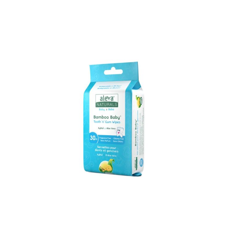 Bamboo baby teeth and gum cleaning wipes