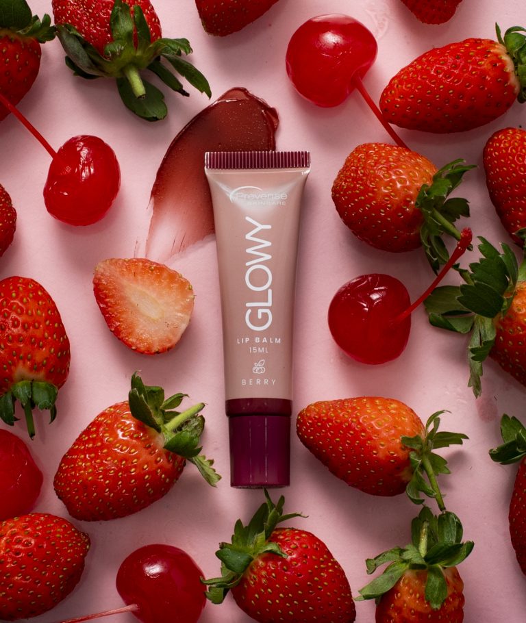 PREVENSE GLOWY LIP BALM - BERRY 15ML - Image 2