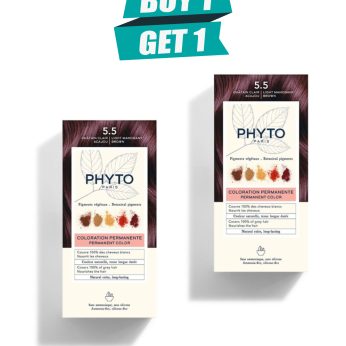 PHYTO HAIR COLOR 5.5 LIGHT MOHANGANY BROWN (1+1)
